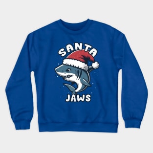 Santa Jaws- Christmas Shark Crewneck Sweatshirt